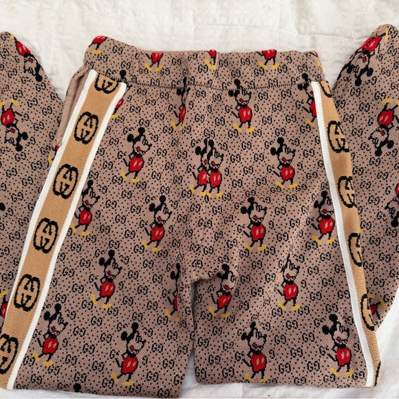 not marked Pants - Mickey Mouse Gucci Design Tracker Pants Super Thick Warm Fabric Unmarked! XS/S